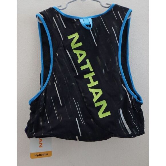 Nathan Sports Unisex Sz XS Black/Lime Pinnacle 4 Liter Hydration Race Vest - Picture 2 of 12